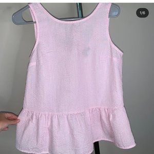 Primark pink seersucker tank top